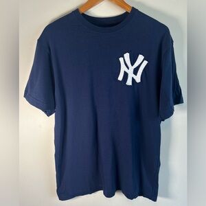 RARE New York Yankees Mickey Mantle #7 Cooperstown T-Shirt Size L MLB Stitched